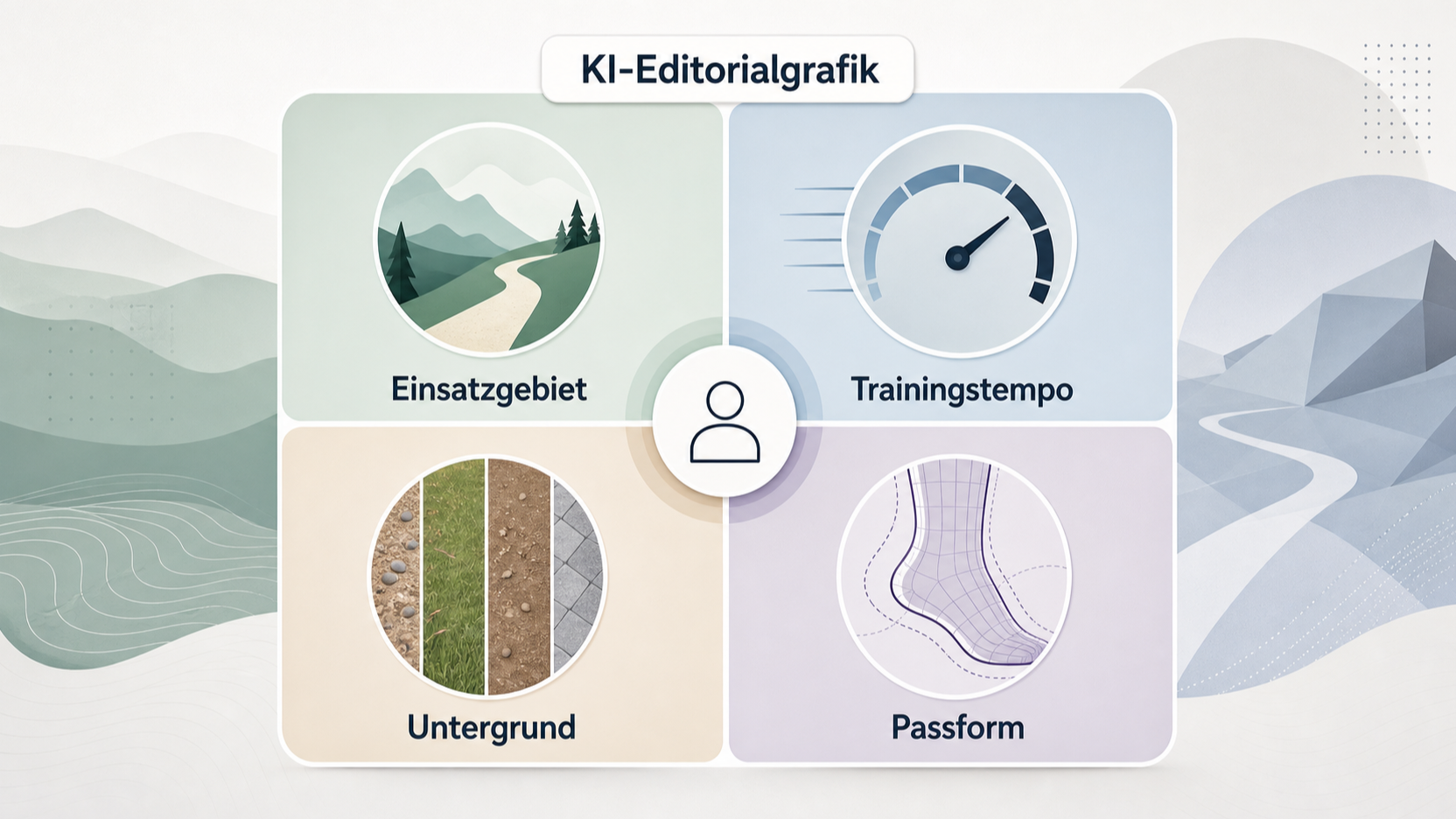 Redaktionelle Illustration zu Nike oder On Laufschuhe: Dämpfung, Sortiment, Einsatzprofile und Kaufkriterien im Vergleich